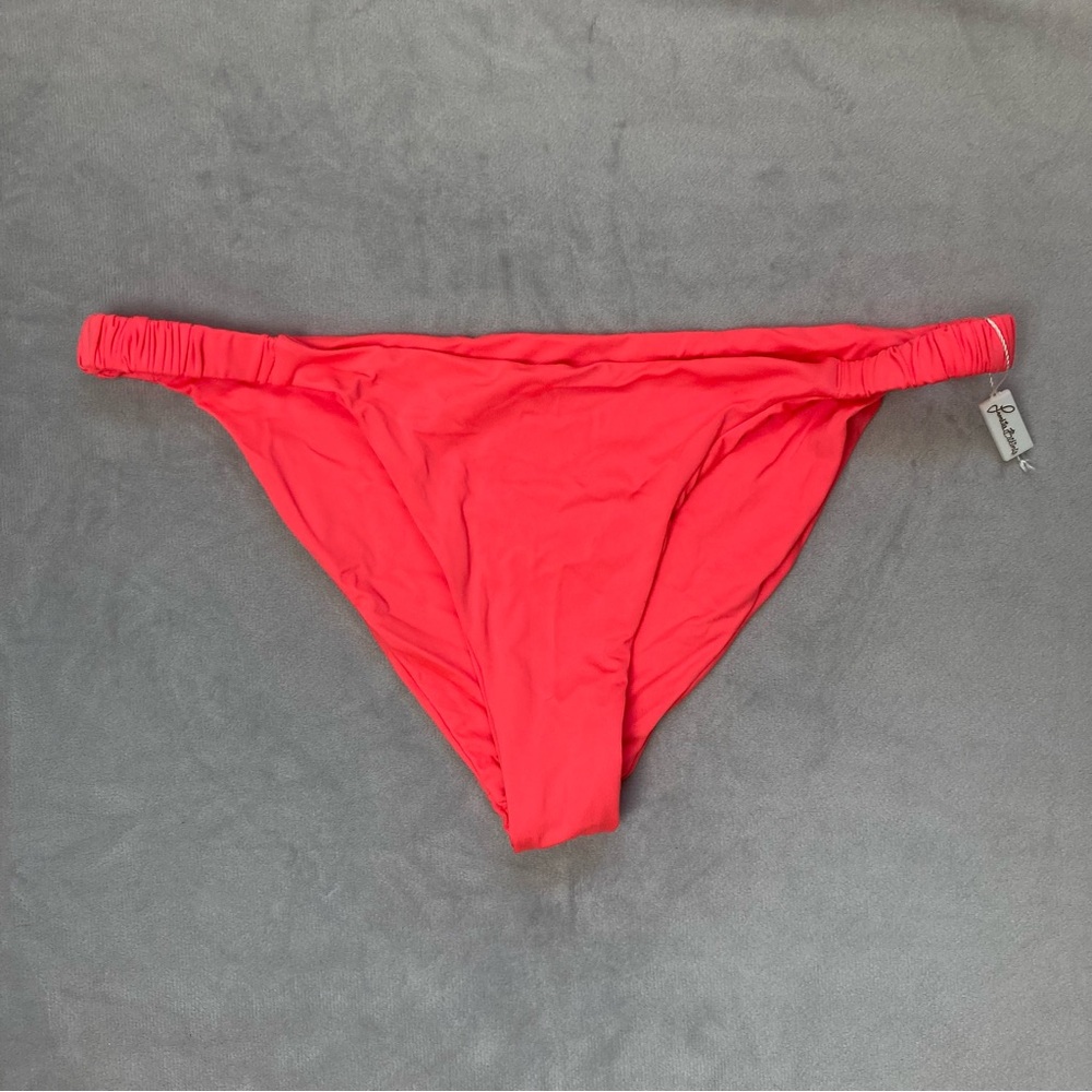 New Frankie’s Bikinis Giselle Bikini Bottoms Neon Coral L